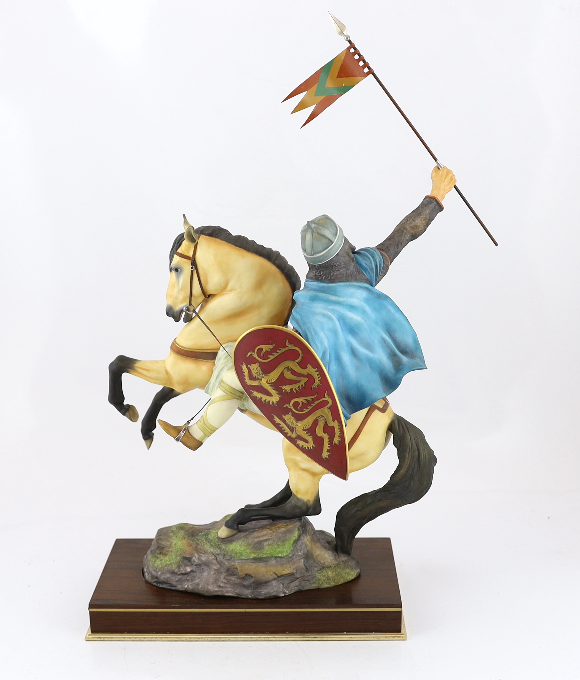 Bernard Winskill (d.1980), a Royal Worcester porcelain model of William the Conqueror on horseback